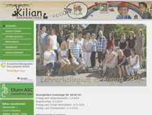 Tablet Screenshot of kilian-grundschule.de